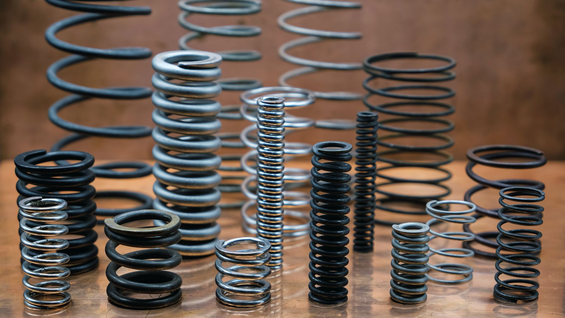 Different types of industrial coil springs