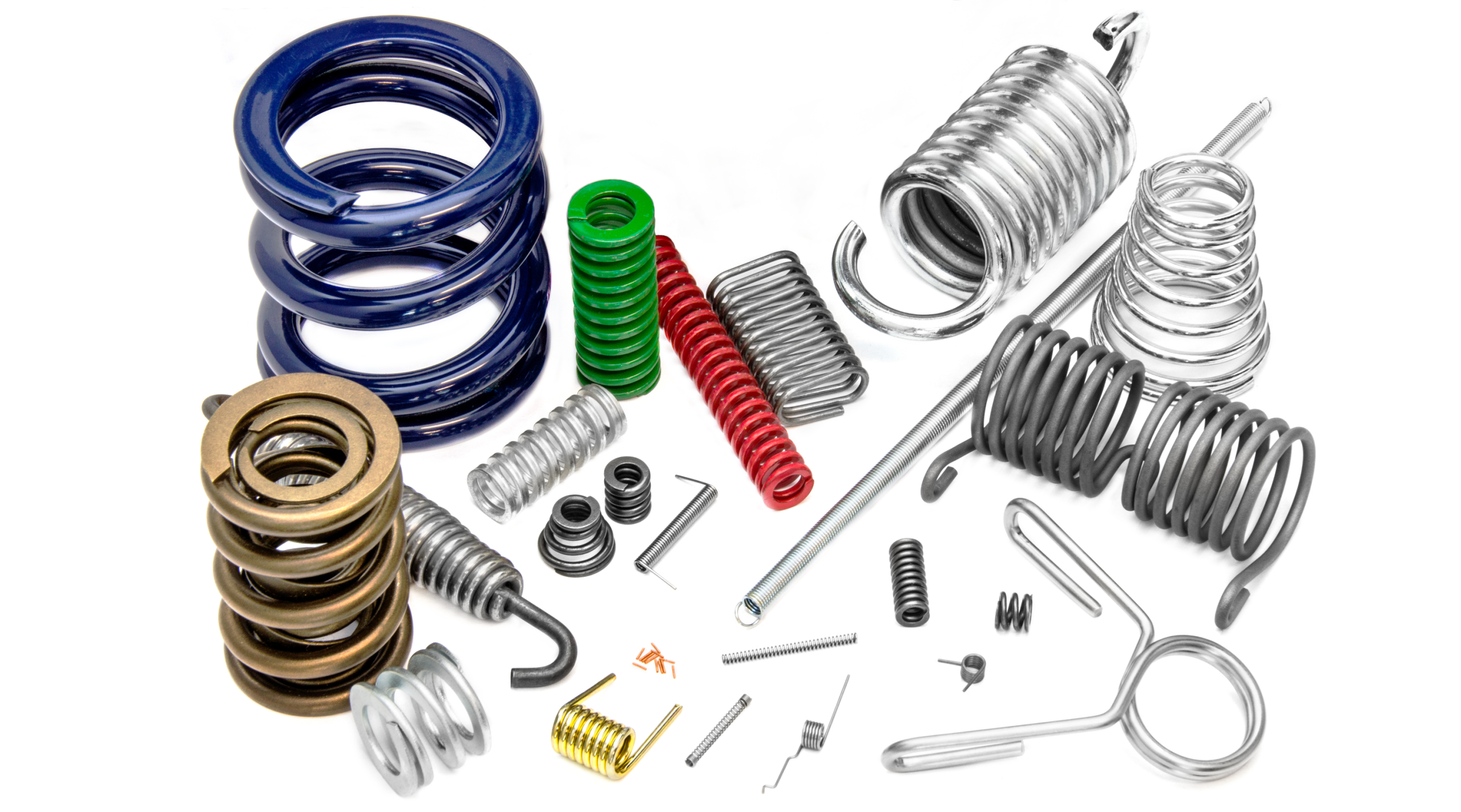 Industrial spring manufacturing components